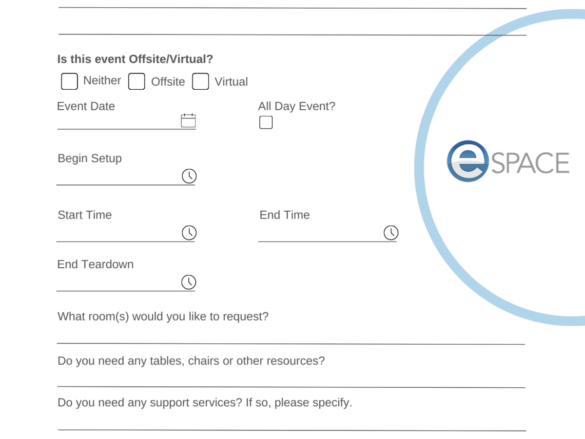 Event Request Form Template