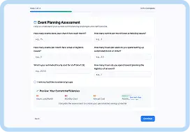Preview of the eSPACE event scheduling ROI calculator
